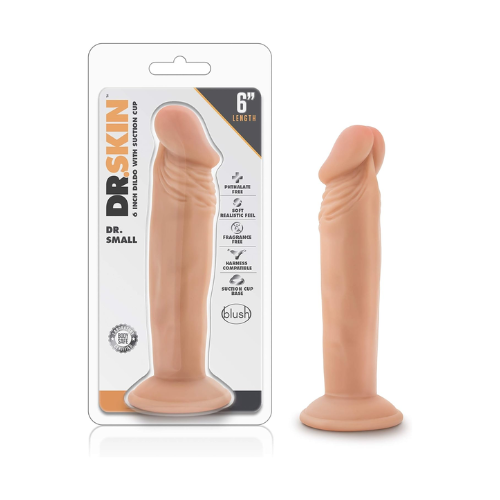 Dr. Skin Dr. Small Dildo with Suction Cup 6in