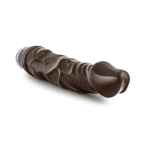 Dr. Skin Cock Vibe 6 Vibrating Dildo 8.75in - Chocolate