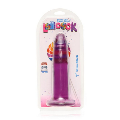 Lollicock Stim Stick Dildo 7in - Grape Ice
