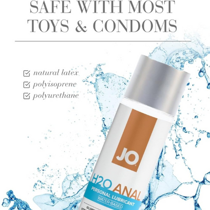 JO H2O Anal Water Based Lubricant 2oz
