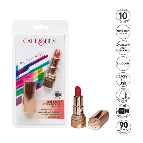 Hide & Play Rechargeable Lipstick - Red