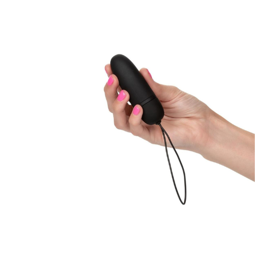 Silicone Bullet with Remote Control - Black