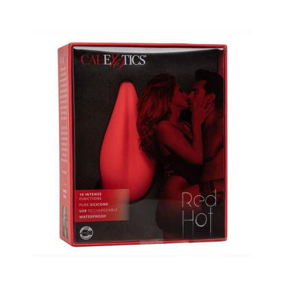 Red Hot Flicker Rechargeable Silicone Massager - Red