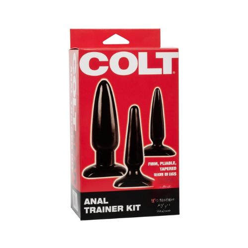 COLT Anal Trainer Kit Butt Plug - Black