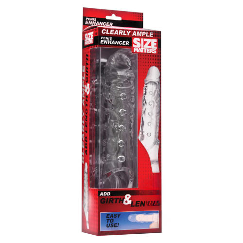 Size Matters Clearly Ample Penis Enhancer Sheath