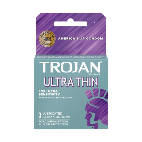 Trojan Sensitivity Ultra Thin Lubricated Condoms - 3 Pack