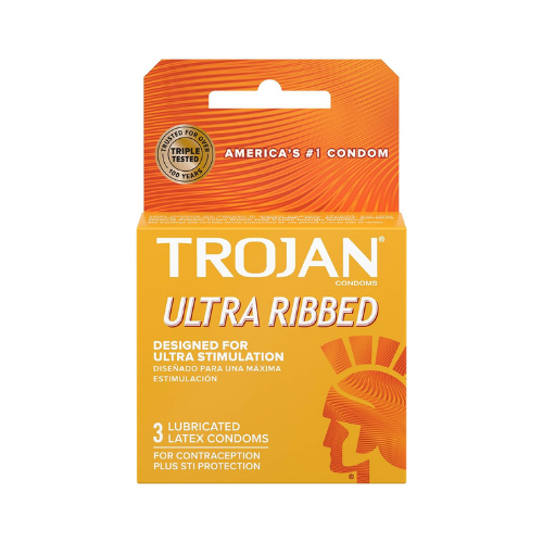 Trojan Condom Stimulations Ultra Ribbed Lubricated